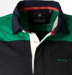 N.Z.A. Rugby-Shirt 21KN204/1721 Pullover, Baumwolle, Grün-navy gestreift, Grün-navy -striangebote 380613 norm2