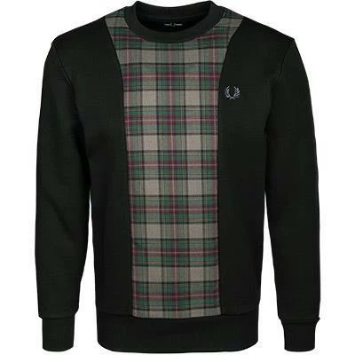 Fred Perry Sweatshirt M2636/102 Baumwolle, Schwarz 4 Fred Perry Sweatshirt M2636/102 Baumwolle, Schwarz – Bild 2