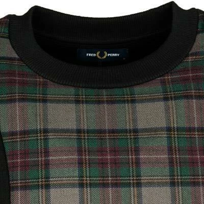Fred Perry Sweatshirt M2636/102 Baumwolle, Schwarz 5 Fred Perry Sweatshirt M2636/102 Baumwolle, Schwarz – Bild 3