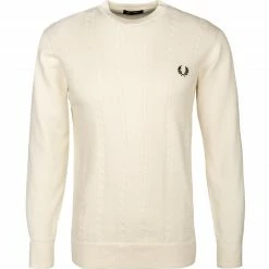 Fred Perry Pullover K2554/560 Baumwolle, Ecru