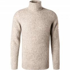 BOGNER Pullover Lando 8874/6968/852 Rollkragenpullover, Yak-Alpaka, Nussbraun meliert, Nussbraun