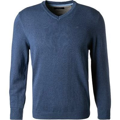 Daniel Hechter V-Pullover 65020/112805/650 Regular Fit, Baumwolle, Denimblau meliert, Denimblau 4 Daniel Hechter V-Pullover 65020/112805/650 Regular Fit, Baumwolle, Denimblau meliert, Denimblau – Bild 2