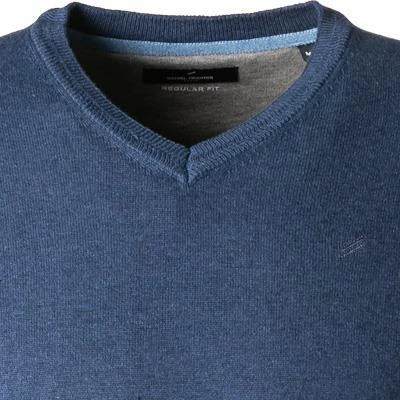 Daniel Hechter V-Pullover 65020/112805/650 Regular Fit, Baumwolle, Denimblau meliert, Denimblau 5 Daniel Hechter V-Pullover 65020/112805/650 Regular Fit, Baumwolle, Denimblau meliert, Denimblau – Bild 3