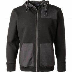 Daniel Hechter Sweatjacke 70020/112953/990 Baumwolle, Schwarz