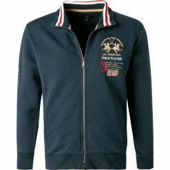 LA MARTINA Sweatjacke SMF308/FP529/07017 Regular Fit, Baumwolle, Navy