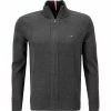 Tommy Hilfiger Strickjacke MW0MW11675/P92 Cardigan, Baumwolle-Kaschmir, Dunkelgrau -striangebote 380826 master