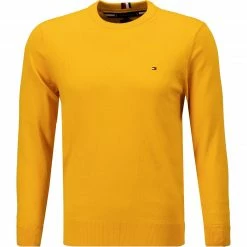 Tommy Hilfiger Pullover MW0MW11674/ZEY Baumwolle-Kaschmir, Ockergelb