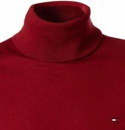 Tommy Hilfiger Pullover MW0MW16527/XIT Rollkragenpullover, Merinowolle waschbar, Rot -striangebote 380863 norm2