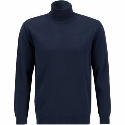 MUSTANG Pullover 1011610/5226 Rollkragenpullover, Baumwolle, Nachtblau