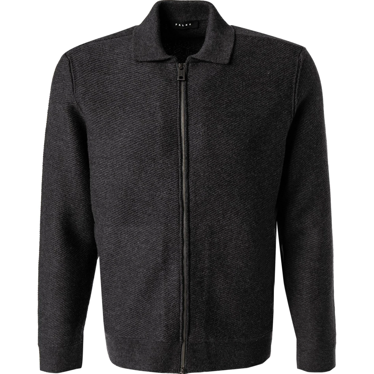 Falke Strickjacke 61054/3986 Schurwolle-Kaschmir, Graphit 3 Falke Strickjacke 61054/3986 Schurwolle-Kaschmir, Graphit