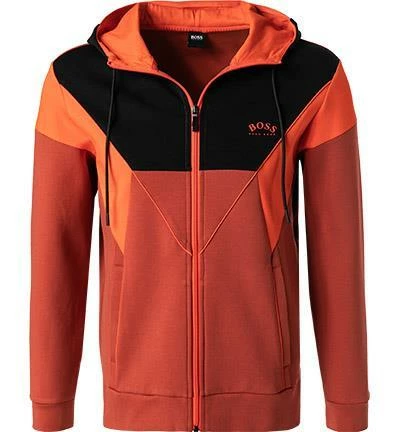 BOSS Sweatjacke Saggy 50457043/611 Baumwolle, Rot 4 BOSS Sweatjacke Saggy 50457043/611 Baumwolle, Rot – Bild 2