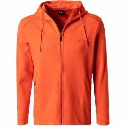BOSS Sweatjacke Saggy 50455083/821 Baumwolle, Orange