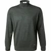 Fynch-Hatton Rollkragenpullover 1221 702/775 Modern Fit, Merinowolle, Dunkelgrün meliert, Dunkelgrün
