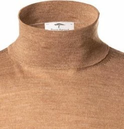 Fynch-Hatton Rollkragenpullover 1221 702/852 Modern Fit, Merinowolle, Camel meliert, Camel -striangebote 381018 norm2
