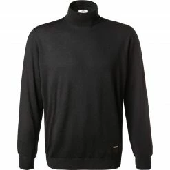 Fynch-Hatton Rollkragenpullover 1221 702/997 Modern Fit, Merinowolle, Schwarz