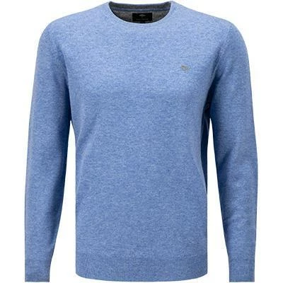 Fynch-Hatton Pullover 1221 800/618 Merinowolle-Kaschmir, Himmelblau meliert, Himmelblau 4 Fynch-Hatton Pullover 1221 800/618 Merinowolle-Kaschmir, Himmelblau meliert, Himmelblau – Bild 2