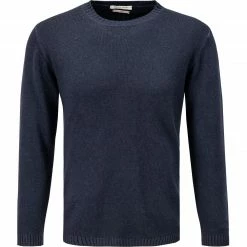 DANIELE FIESOLI Pullover 3143/522 Reines Kaschmir, Nachtblau meliert, Nachtblau