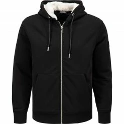 KARL LAGERFELD Sweatjacke 705056/0/512910/990 Baumwolle wattiert, Schwarz