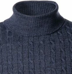 Stenströms Pullover 420126/1355/170 Rollkragenpullover, Merinowolle, Indigo meliert, Indigo -striangebote 381076 norm2