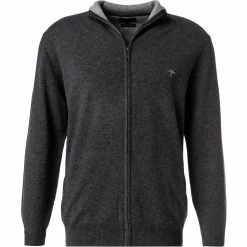 Fynch-Hatton Cardigan 1221 803/979 Merinowolle-Kaschmir, Anthrazit