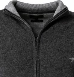 Fynch-Hatton Cardigan 1221 803/979 Merinowolle-Kaschmir, Anthrazit -striangebote 381152 norm2