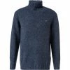 Fynch-Hatton Rollkragenpullover 1221 401/646 Merinowolle-Alpakawolle, Indigo meliert, Indigo -striangebote 381155 master
