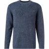 Fynch-Hatton Pullover 1221 400/646 Merinowolle-Alpakawolle, Indigo meliert