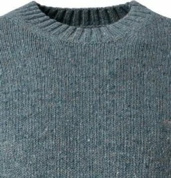 Fynch-Hatton Pullover 1221 400/732 Merinowolle-Alpakawolle, Petrol meliert -striangebote 381164 norm2