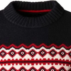 Gant Pullover 8060016/130 Wolle, Creme-nachtblau gemustert, Creme -striangebote 381366 norm2