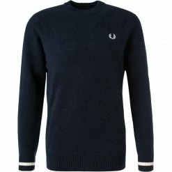 Fred Perry Pullover K9535/E97 Wolle, Karbonblau