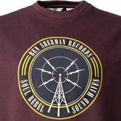 Ben Sherman Sweatshirt 0065536/545 Regular Fit, Bio Baumwolle, Bordeaux -striangebote 381461 norm2