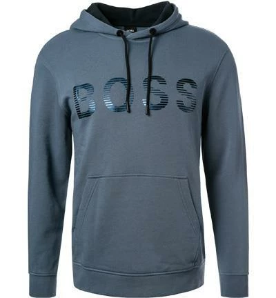 BOSS Hoodie Sadok 50472236/438 Baumwolle, Rauchblau 4 BOSS Hoodie Sadok 50472236/438 Baumwolle, Rauchblau – Bild 2