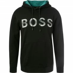 BOSS Hoodie Sadok 50472236/001 Baumwolle, Schwarz
