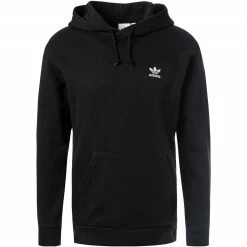 adidas ORIGINALS Essential Hoodie black FM9956 Baumwolle, Schwarz