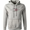 Tommy Hilfiger Hoodie MW0MW20952/P91 Bio Baumwolle, Hellgrau meliert, Hellgrau