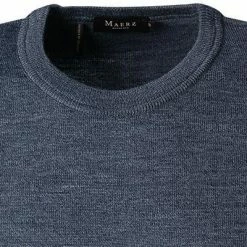 Maerz Pullover 490500/382 Merinowolle, Jeansblau meliert -striangebote 381778 norm2