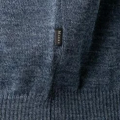 Maerz Pullover 490500/382 Merinowolle, Jeansblau meliert -striangebote 381778 norm3