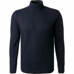 BOSS Pullover Ullo 50463039/404 Rollkragenpullover, Schurwolle, Dunkelblau
