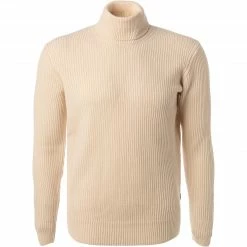 BOSS Pullover Ullo 50463039/131 Rollkragenpullover, Schurwolle, Creme
