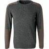 BOGGI MILANO Pullover BO21A0218/01 Wolle-Kaschmir, Dunkelgrau -striangebote 381920 master