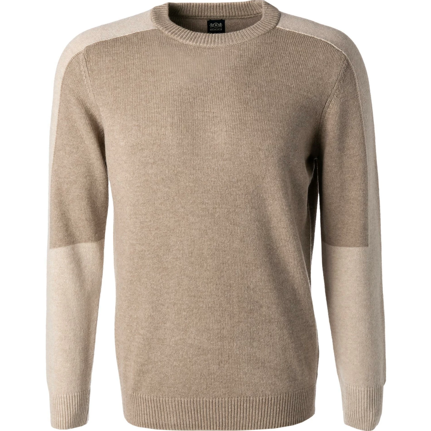 BOGGI MILANO Pullover BO21A0218/03 Wolle-Kaschmir, Taupe 3 BOGGI MILANO Pullover BO21A0218/03 Wolle-Kaschmir, Taupe