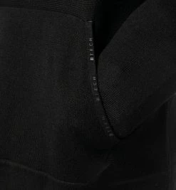 BOGGI MILANO Hoodie BO21A0198/01 Kapuzenpullover, Merinowolle, Schwarz -striangebote 381933 norm3