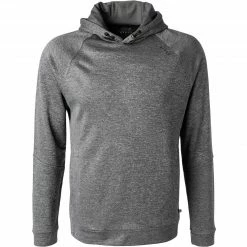 BOGGI MILANO Hoodie BO21A0019/01 Mikrofaser, Dunkelgrau meliert, Dunkelgrau