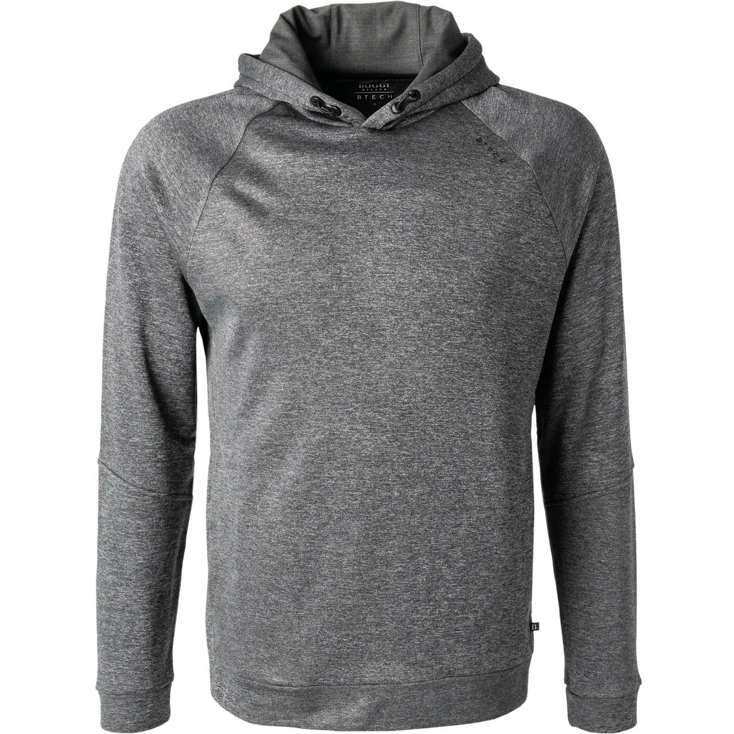 BOGGI MILANO Hoodie BO21A0019/01 Mikrofaser, Dunkelgrau meliert, Dunkelgrau 3 BOGGI MILANO Hoodie BO21A0019/01 Mikrofaser, Dunkelgrau meliert, Dunkelgrau