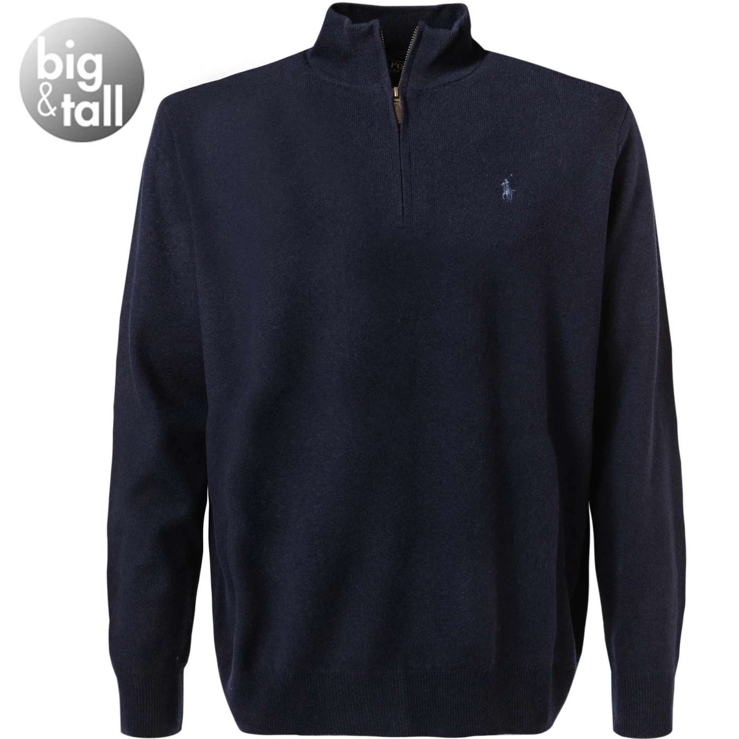 Polo Ralph Lauren Pullover 711723053/004 Troyer, Big&Tall, Wolle, Navy 3 Polo Ralph Lauren Pullover 711723053/004 Troyer, Big&Tall, Wolle, Navy