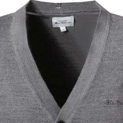 Ben Sherman Cardigan 0066550/017 Regular Fit, Wolle, Grau 5 Ben Sherman Cardigan 0066550/017 Regular Fit, Wolle, Grau – Bild 3