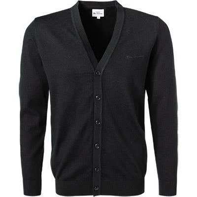 Ben Sherman Cardigan 0066550/290 Regular Fit, Wolle, Schwarz 4 Ben Sherman Cardigan 0066550/290 Regular Fit, Wolle, Schwarz – Bild 2
