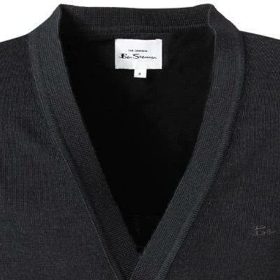 Ben Sherman Cardigan 0066550/290 Regular Fit, Wolle, Schwarz 5 Ben Sherman Cardigan 0066550/290 Regular Fit, Wolle, Schwarz – Bild 3