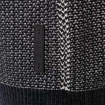 BOSS Pullover Katchy 50461378/001 Baumwolle, Schwarz meliert, Schwarz 6 BOSS Pullover Katchy 50461378/001 Baumwolle, Schwarz meliert, Schwarz – Bild 4