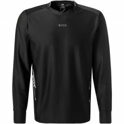 BOSS Sweatshirt Salbo Gym 50463007/001 Funktionsshirt, Mikrofaser, Schwarz
